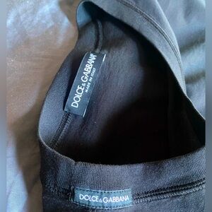 Dolce & Gabbana Classic Men’s Black Neck Logo T-Shirt